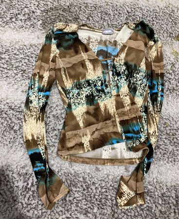 Long-Sleeve Tie-Dye Shirt