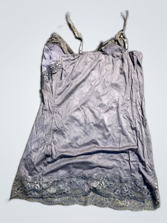 Gray Lace Trim Camisole