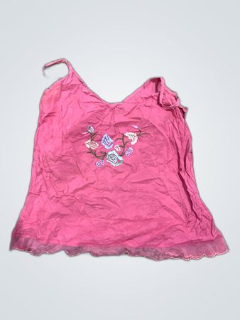 Pink Blouse with Floral Design