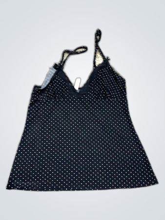 Black Polka Dot Tank Top