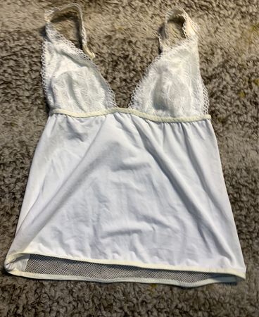 Unbranded White Lace Cami Top