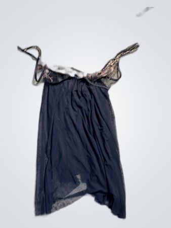 YSL Black Lace Mesh Cami Top