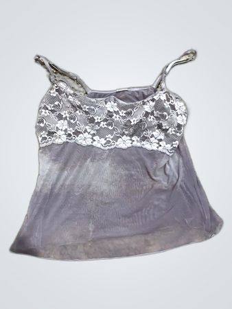 Gray Lace Top