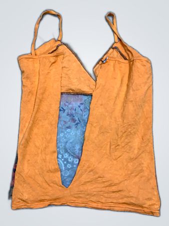 Orange Cut-Out Top