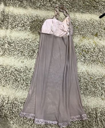 Grey and White Chemise