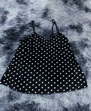 Unbranded Black Polka Dot Cami Top