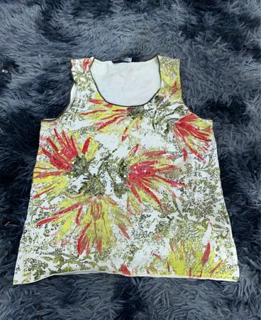 Floral Pattern Tank Top