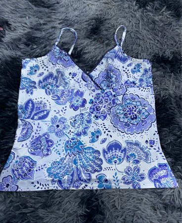 Blue Floral Camisole