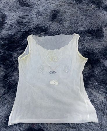 White Sheer Tank Top