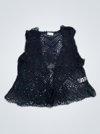 Black Crochet Top
