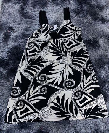 Black and White Floral Dress