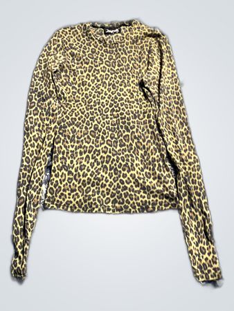 Leopard Print Long Sleeve Top