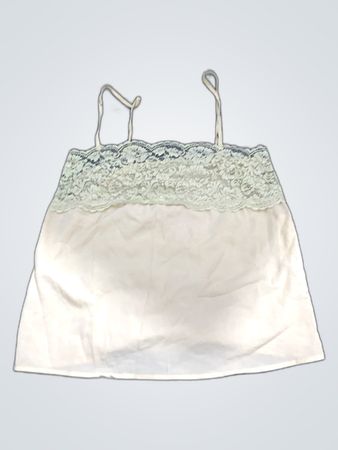 White Lace Trim Camisole
