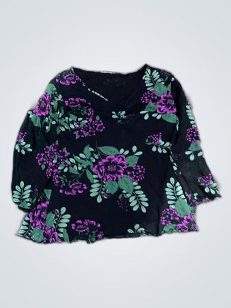 Blouse with Floral Pattern