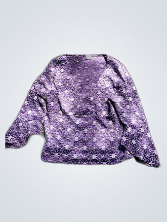 Purple Floral Blouse