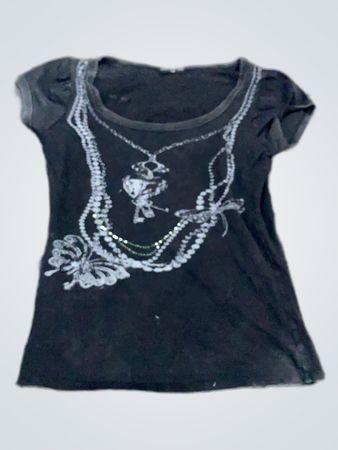 Black Embellished Top