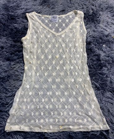 HC Sheer Beige Tank Top