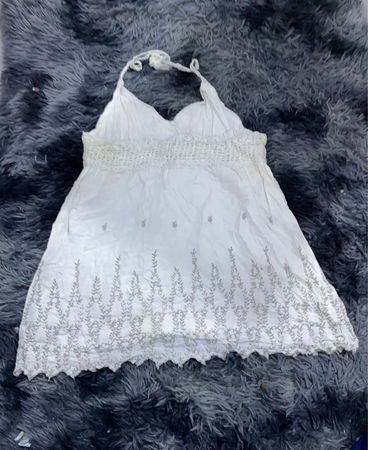 White Sleeveless Top