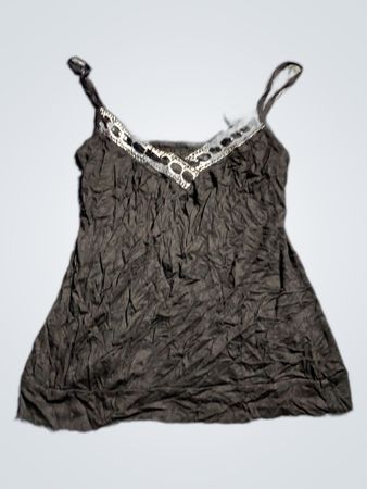 Black Camisole with White Trim
