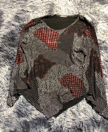 Blouse with Animal Print Design
