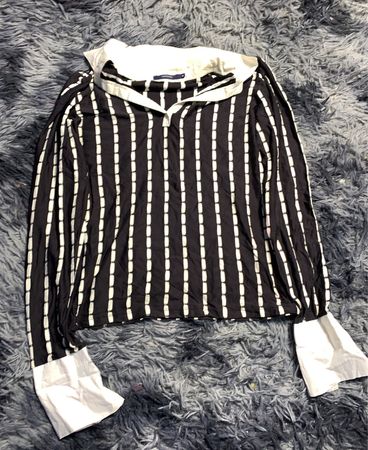 Black and White Striped Shirt