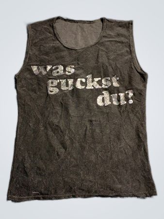 Black Graphic Tank Top