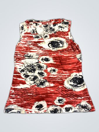 Red Floral Skirt