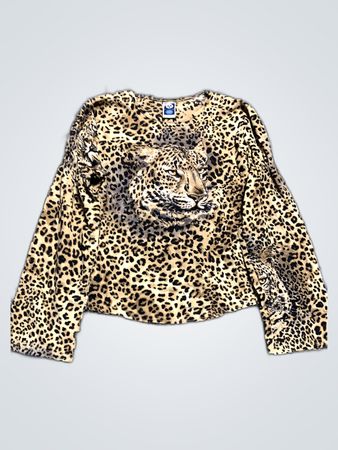 Leopard Print Long Sleeve Top