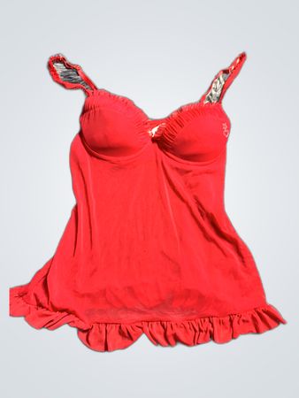 Red Ruffled Camisole