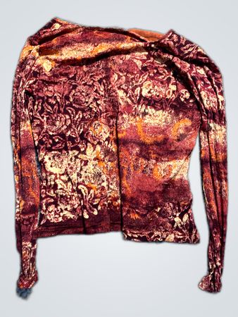Long-Sleeve Floral Blouse
