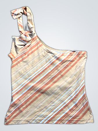 Striped Halter Neck Top