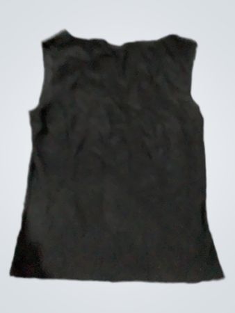 Black Plaid Sleeveless Top