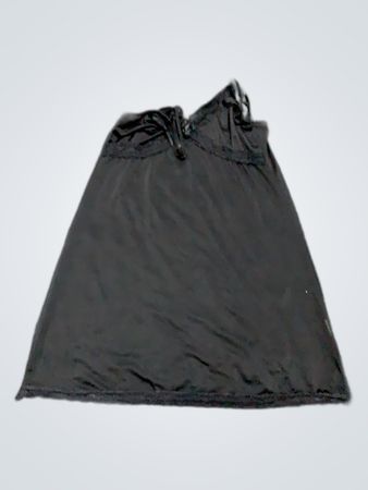Black Satin Slip Dress