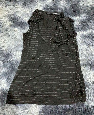 Black Striped Tank Top