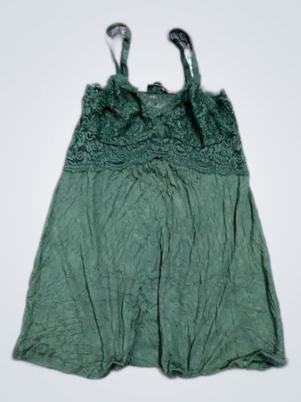Green Lace Top Dress