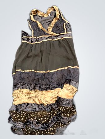 Brown and Gold Dress