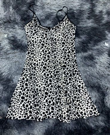 Unbranded Leopard Print Mini Slip Dress