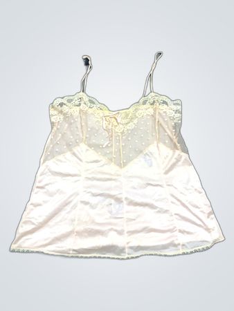White Lace Trim Camisole