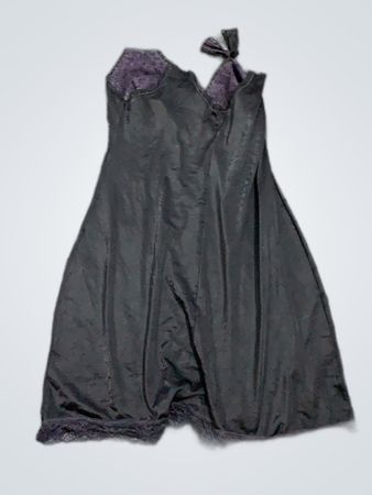 Unbranded Black Lace Slip Dress
