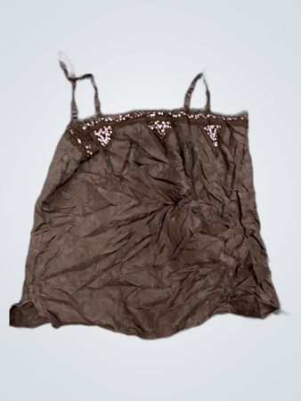 Brown Sequined Top