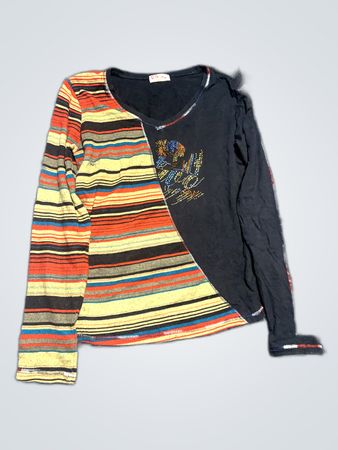Colorful Striped Long Sleeve Shirt