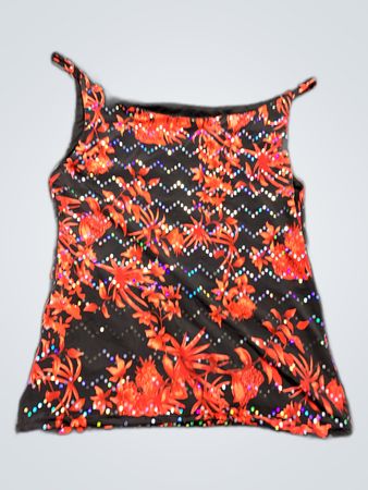 Floral Sequined Tank Top