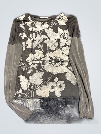 Chloé Floral Embroidered Long-Sleeve Top