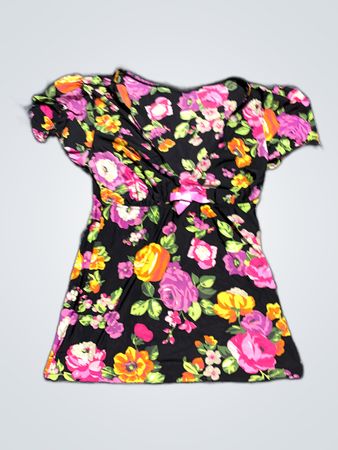 Unbranded Floral Wrap Mini Dress