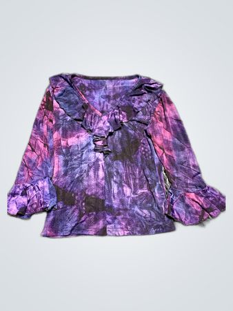 Purple Tie-Dye Blouse