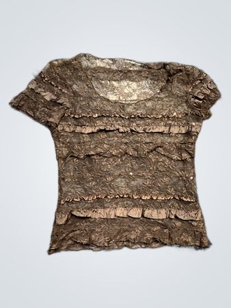 Brown Lace Blouse