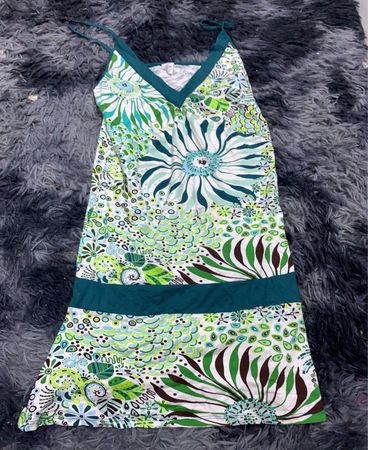 Green Floral Dress