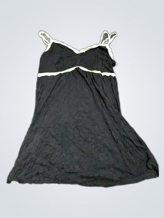 Black Camisole with White Trim