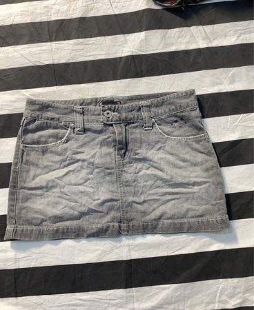 Just Jeans Grey Denim Mini Skirt