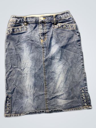 No Boundaries Denim Mini Skirt